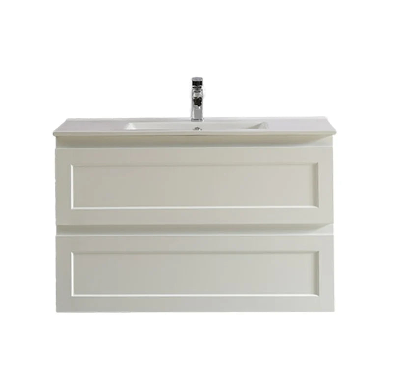 FREMANTLE MATTE WHITE WALL HUNG VANITY