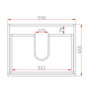 White Oak Wood Grain PVC Vacuum Filmed MDF Board Wall Hung Vanity (600mm/750mm/900mm/1200mm/1500mm) - FIL Kitchen Bathroom