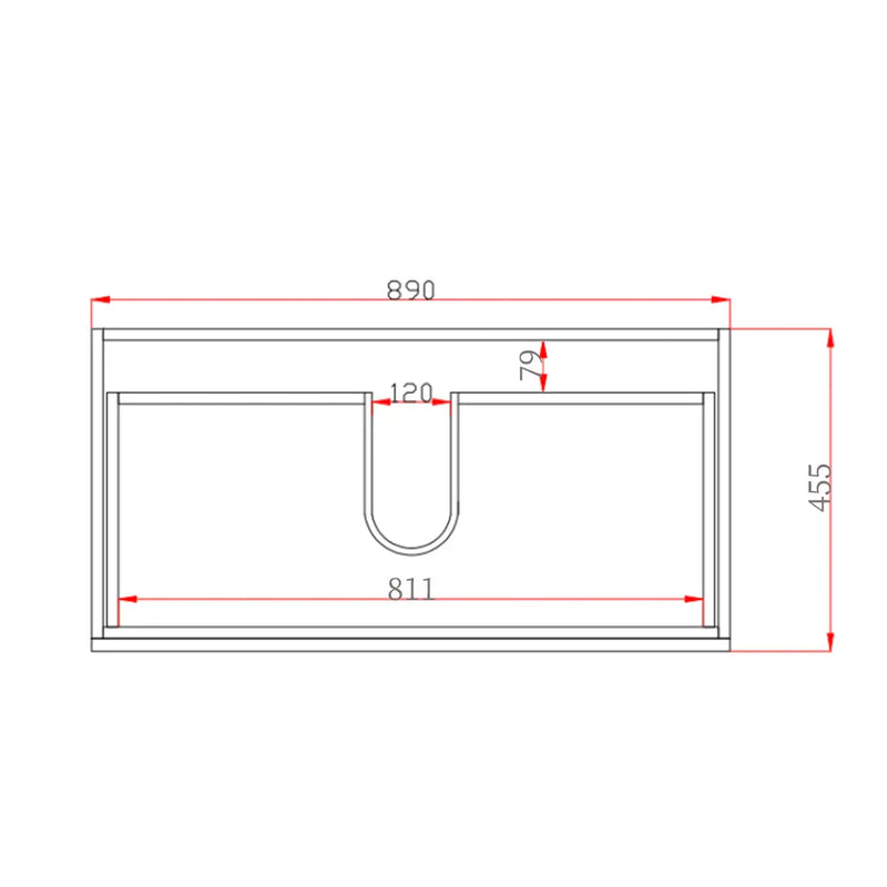 White Oak Wood Grain PVC Vacuum Filmed MDF Board Wall Hung Vanity (600mm/750mm/900mm/1200mm/1500mm) - FIL Kitchen Bathroom
