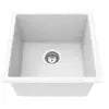 KITCHEN SINK QUARTZ UNDERMOUNT Matte Black/Matte White 432mm POSEIDON