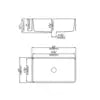 KITCHEN SINK QUARTZ UNDERMOUNT Matte White/Matte Black/Matte Grey 838mm POSEIDON