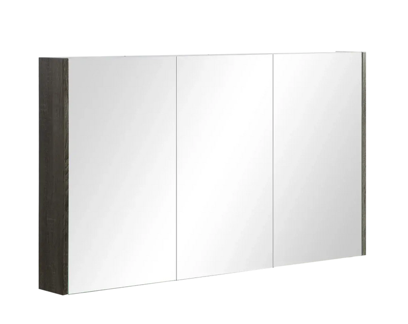 GREY MIRROR SHAVING CABINET 1200MM FIL Kitchen Bathroom