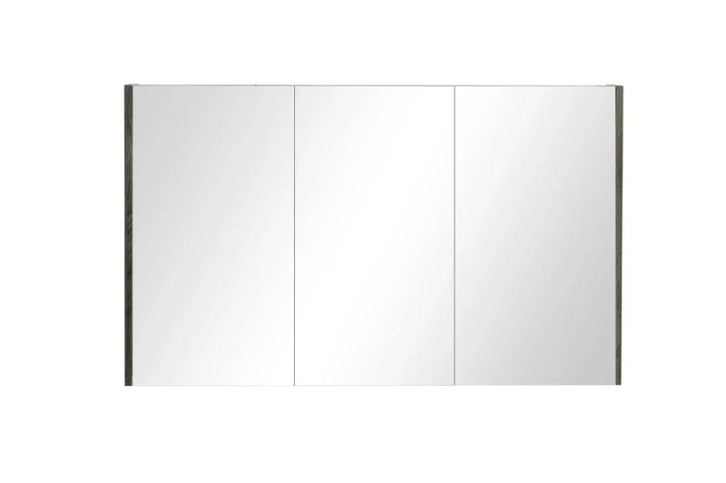 GREY MIRROR SHAVING CABINET 1200MM FIL Kitchen Bathroom