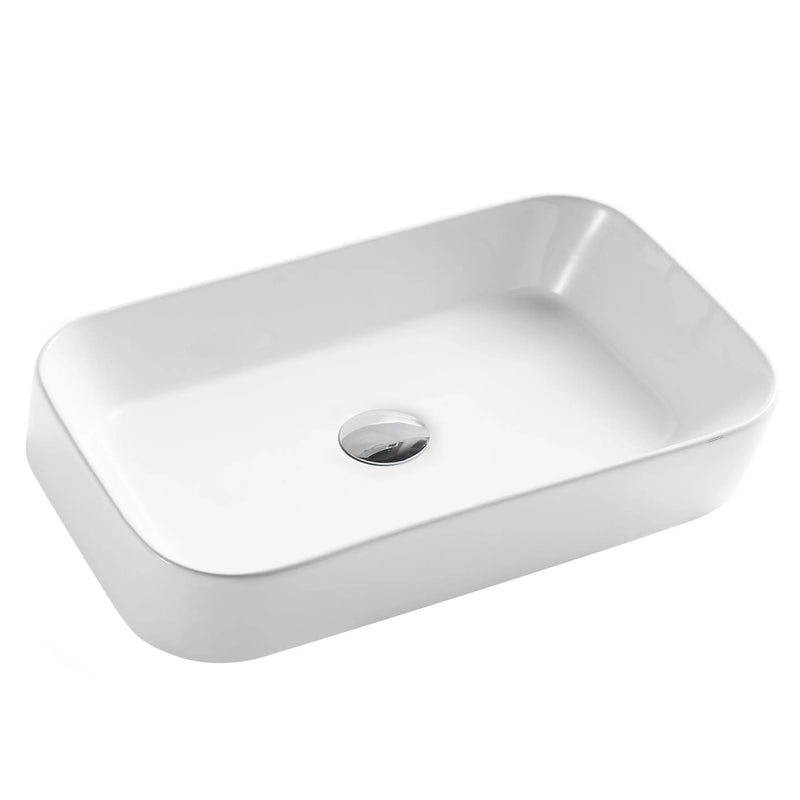 Qtro 55 Counter-top Rectangular Basin at Angle mercioaustralia