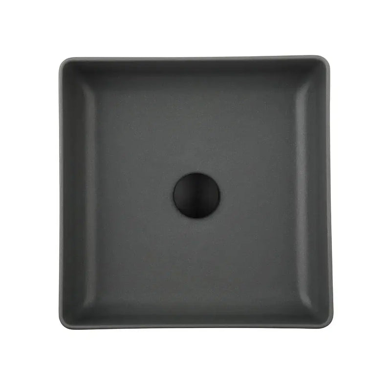 Quartz Above Counter Basin Square Matte Black/Matte White/Matte Grey 380*380*128mm - FIL Kitchen Bathroom