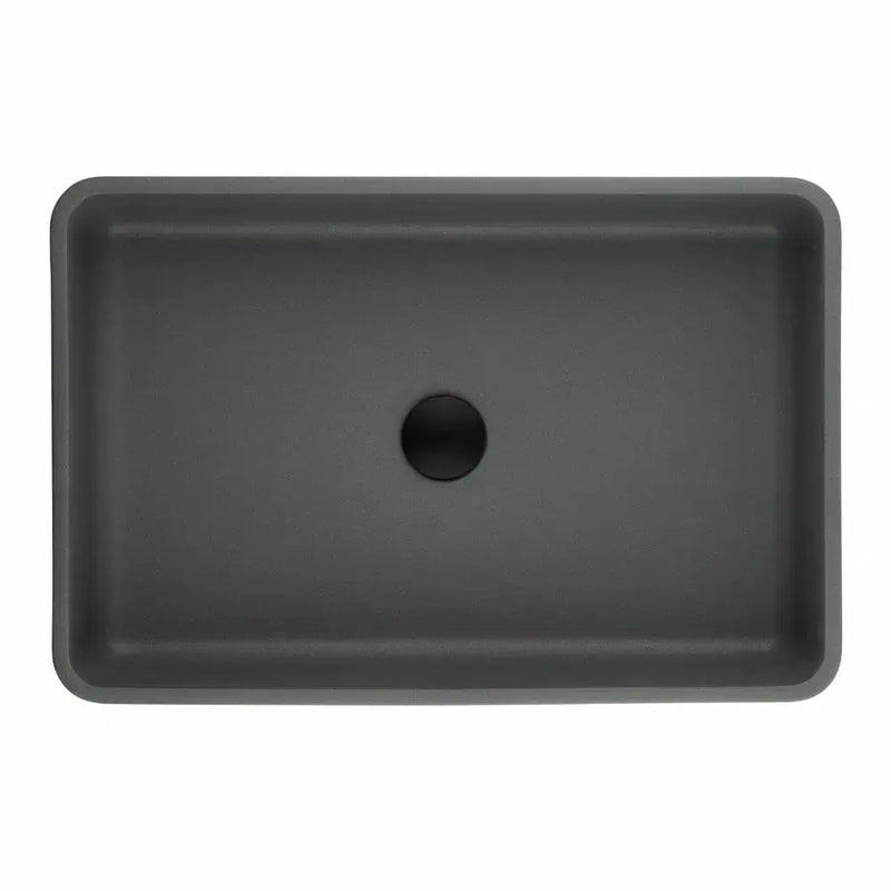 Above Counter Quartz Basin Rectangle Matte Black/Matte White/Matte Grey 600*400*140mm - FIL Kitchen Bathroom