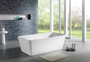 Qubist Free Standing Non-Overflow Bathtub (1200/1400/1500/1700mm) POSEIDON