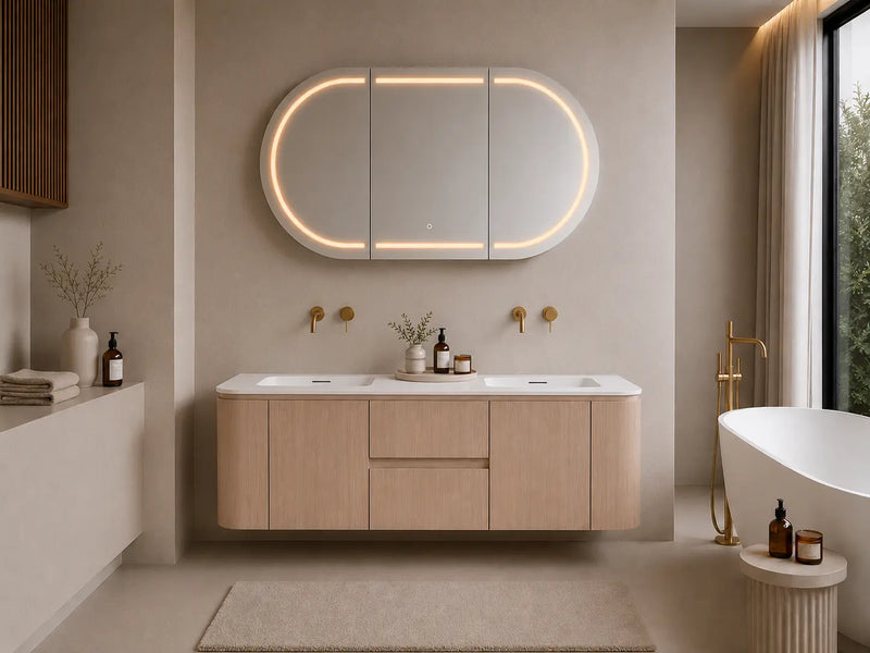 Ravello Modern Wall Hung Vanity Plywood Cabinet LK-RA1521W-SO