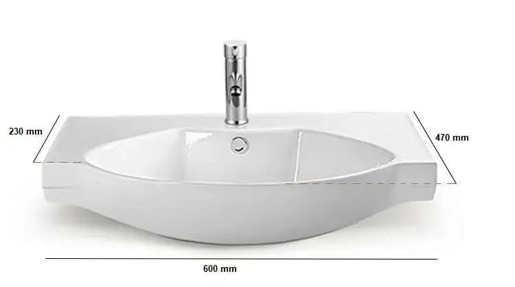 Sunny Semi Recess Freestanding Vanity Sunny