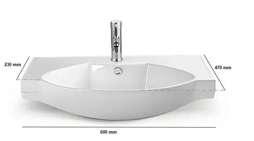 Sunny Semi Recess Freestanding Vanity Sunny