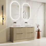 Fluted Rhea 1500mm Freestanding Cabinet - Natural Oak mercioaustralia