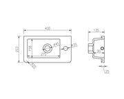 Fluted Rhea 400mm Wall-Hung Cabinet - Natural Oak mercioaustralia