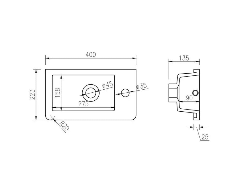 Fluted Rhea 400mm Wall-Hung Cabinet - Natural Oak mercioaustralia