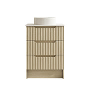 Fluted Rhea 600mm Freestanding Cabinet - Natural Oak mercioaustralia