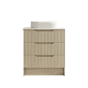 Fluted Rhea 750mm Freestanding Cabinet - Natural Oak mercioaustralia