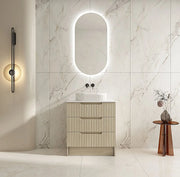 Fluted Rhea 750mm Freestanding Cabinet - Natural Oak mercioaustralia