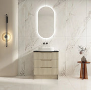 Fluted Rhea 750mm Freestanding Cabinet - Natural Oak mercioaustralia