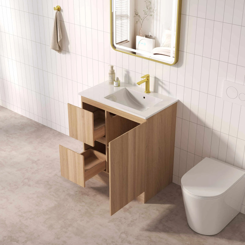 RITA 750mm Freestanding Cabinet (LHD)- Elegant Oak mercioaustralia