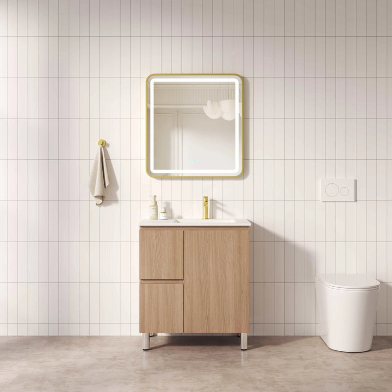 RITA 750mm Freestanding Cabinet (LHD)- Elegant Oak mercioaustralia