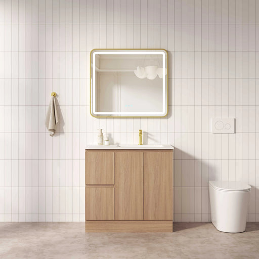 RITA 900mm Freestanding Cabinet (LHD)- Elegant Oak mercioaustralia