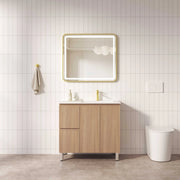 RITA 900mm Freestanding Cabinet (LHD)- Elegant Oak mercioaustralia