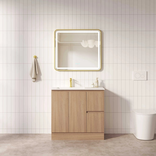 RITA 900mm Freestanding Cabinet (RHD)- Elegant Oak mercioaustralia