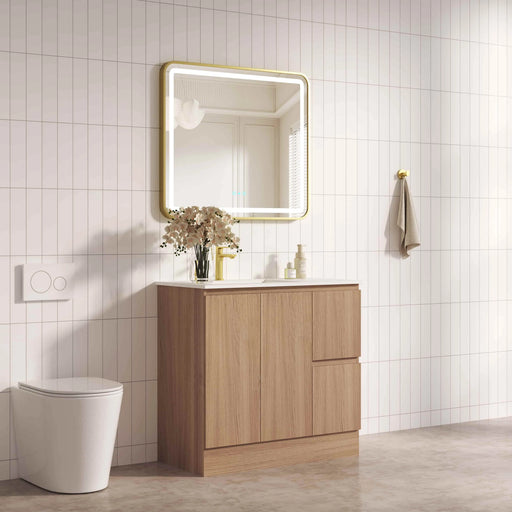 RITA 900mm Freestanding Cabinet (RHD)- Elegant Oak mercioaustralia