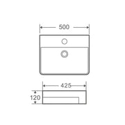 Riff 50M Semi-Recessed Basin mercioaustralia
