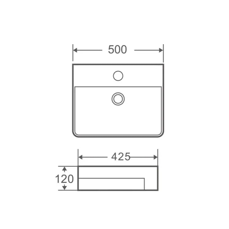 Riff 50M Semi-Recessed Basin mercioaustralia