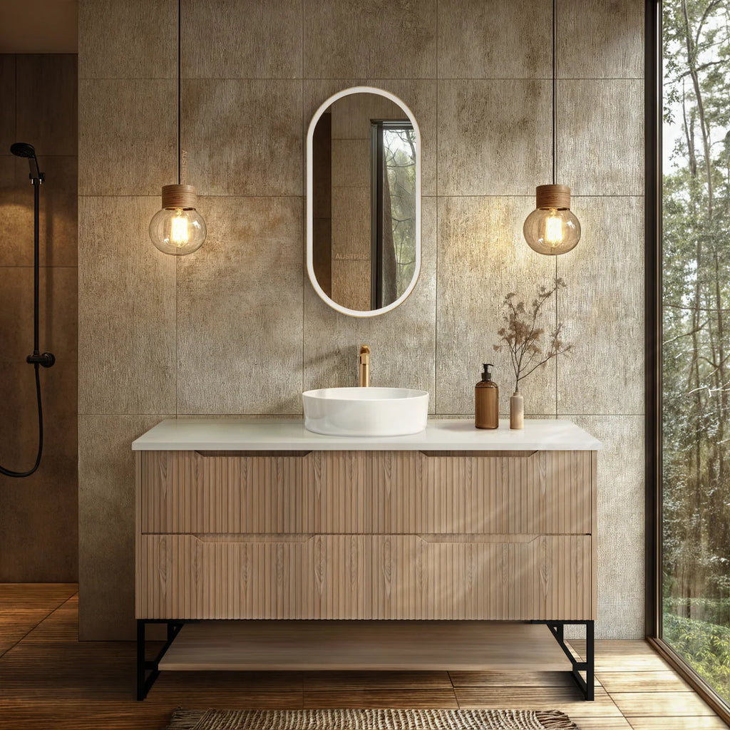 Bali Freestanding vanity American Oak 600mm/750mm/900mm/1200mm/1500mm