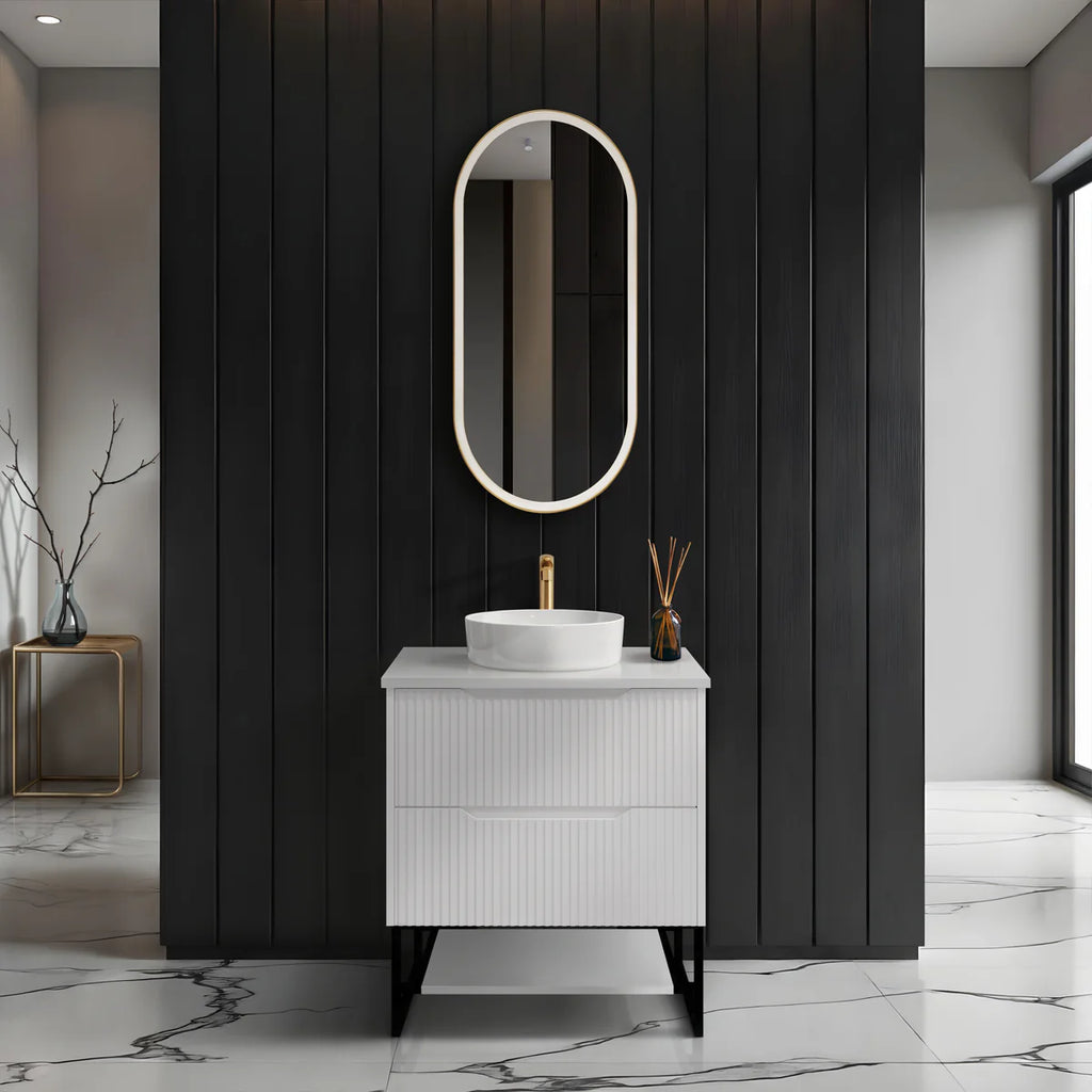 Bali Freestanding Vanity Matte White 600mm/750mm/900mm/1200mm/1500mm