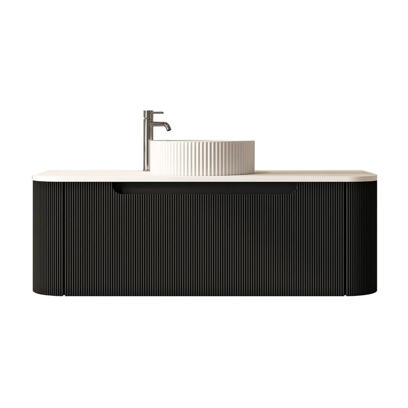 Rome 1200mm Wall-Hung Cabinet - Matt Black mercioaustralia