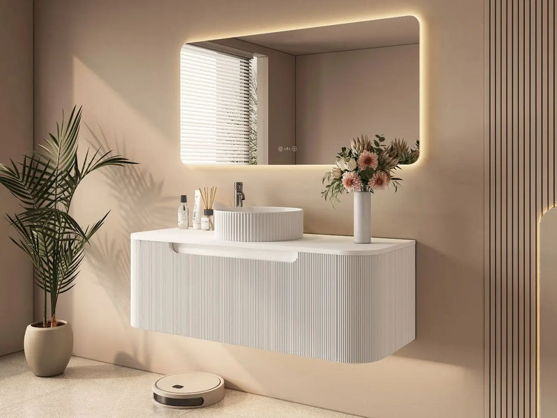 Rome 1200mm Wall-Hung Cabinet - Matt White mercioaustralia