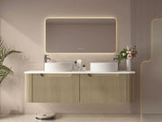 Rome 1500mm Wall-Hung Cabinet - Bur Oak mercioaustralia