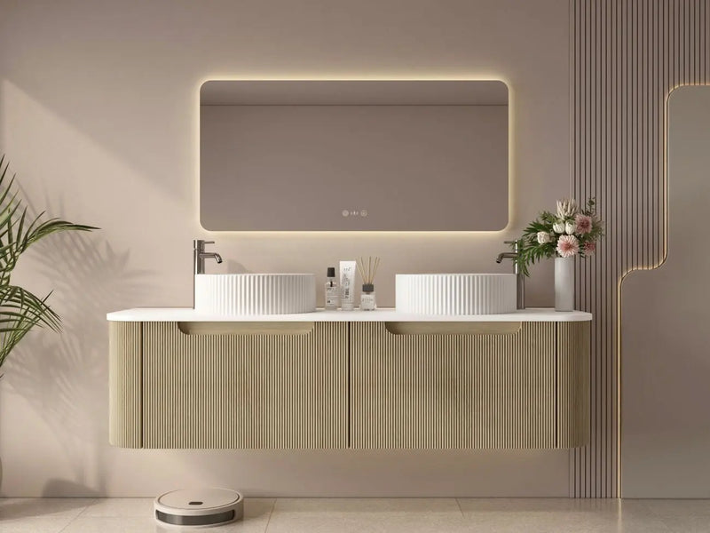 Rome 1500mm Wall-Hung Cabinet - Bur Oak mercioaustralia