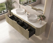 Rome 1800mm Wall-Hung Cabinet - Bur Oak mercioaustralia