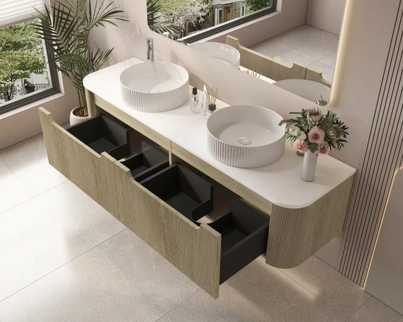 Rome 1800mm Wall-Hung Cabinet - Bur Oak mercioaustralia