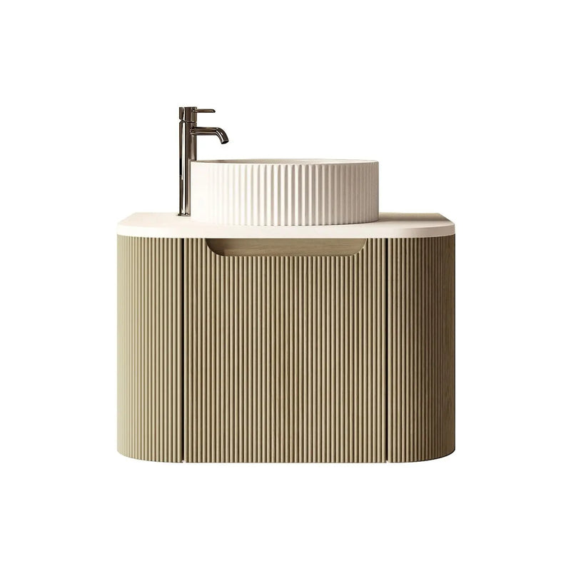 Rome 600mm Wall-Hung Cabinet - Bur Oak mercioaustralia