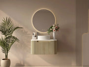 Rome 750mm Wall-Hung Cabinet - Bur Oak mercioaustralia