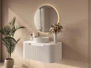Rome 900mm Wall-Hung Cabinet - Matt White mercioaustralia