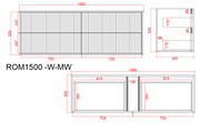 Rome Wall Hung PVC Vanity Cabinet – Matte White (600mm/750mm/900mm/1200mm/1500mm) - FIL Kitchen Bathroom