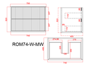 Rome Wall Hung PVC Vanity Cabinet – Matte White (600mm/750mm/900mm/1200mm/1500mm) - FIL Kitchen Bathroom