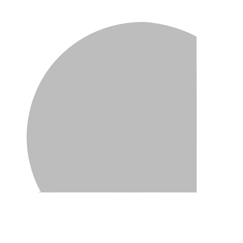 ROMAN FRAMELESS ARCH RIGHT CORNER LED MIRROR TRIO COLOUR 1500X1500MM - FIL Kitchen Bathroom