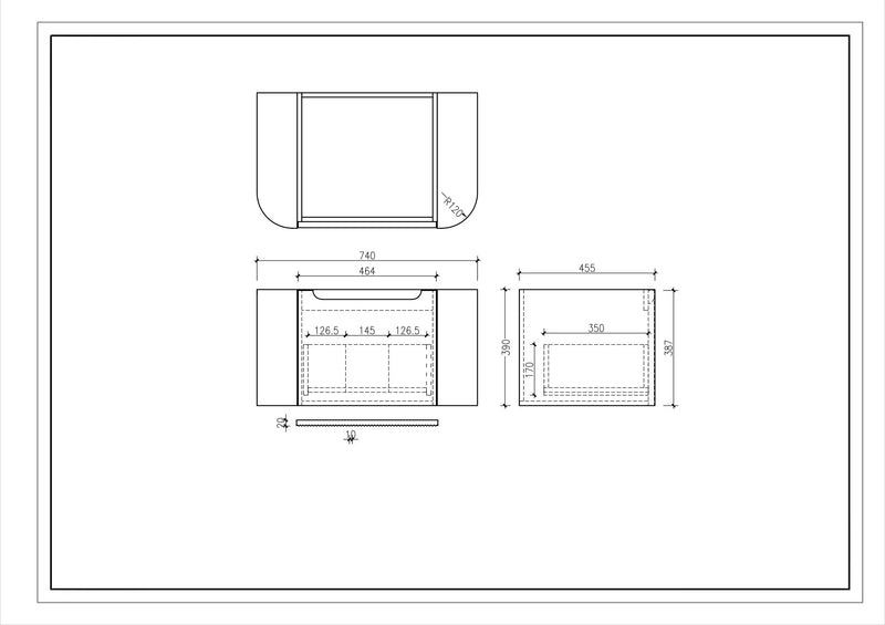 Rome 750mm Wall-Hung Cabinet - Matt Black mercioaustralia