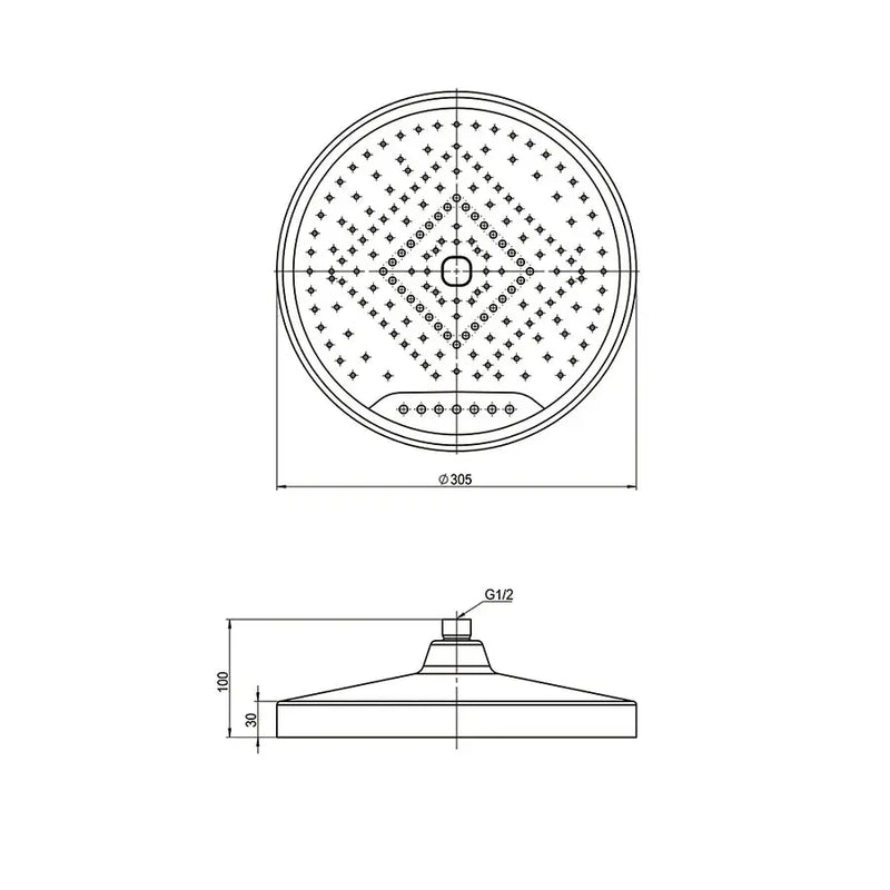 Amoza 300mm Shower Head Amoza