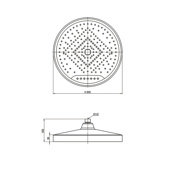 Amoza 300mm Shower Head Amoza