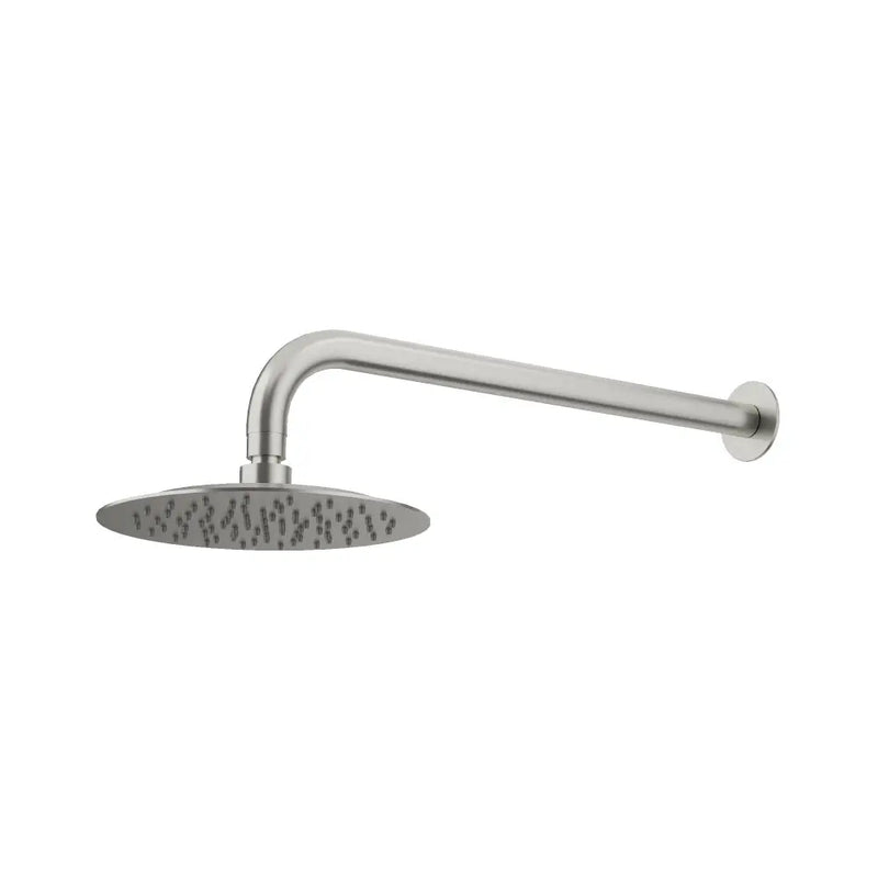 Amoza 200mm Straight Wall Shower Head & Arm - 2 Pack