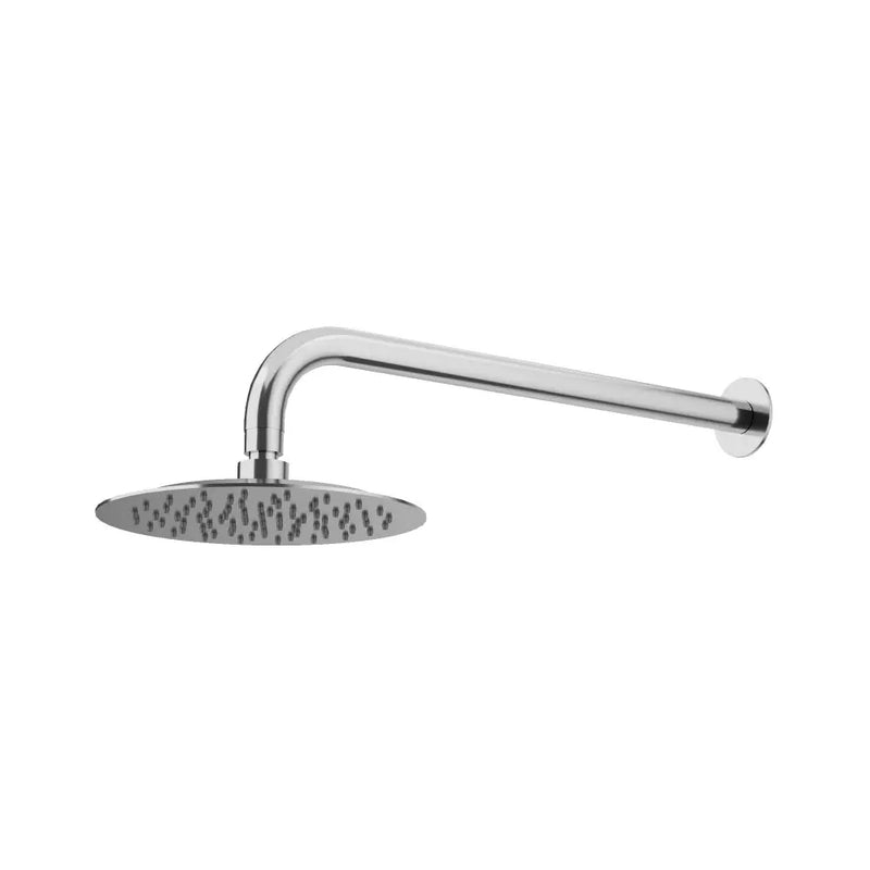 Amoza 200mm Straight Wall Shower Head & Arm - 2 Pack