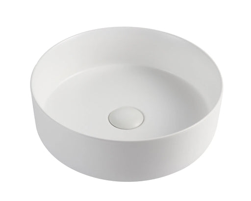 Sasso 30 Counter-top Round Basin - Matt White mercioaustralia