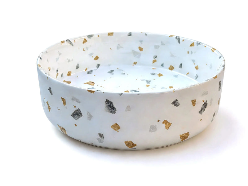 Sasso 36 Counter-top Round Basin - Gold Terrazzo mercioaustralia